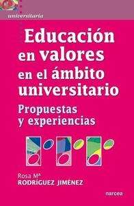 La educación en valores  en el ámbito universitario