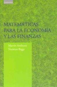 Matemáticas para la economía y las finanzas