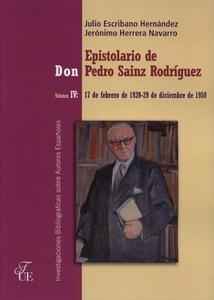 Epistolario de Don Pedro Sainz Rodríguez