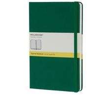 Moleskine Classic -L- squared oxide green notebook