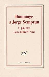 Hommage à Jorge Semprún