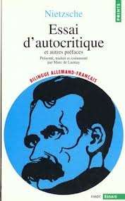 Essai d'autocritique et autres prefaces