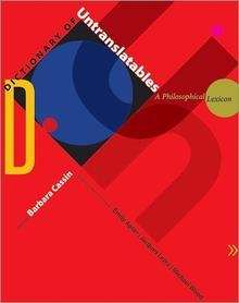 A Dictionary of Untranslatables