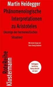 Phänomenologische Interpretationen zu Aristoteles