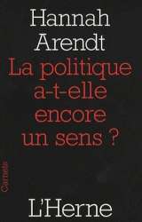 La politique a-t-elle encore un sens?