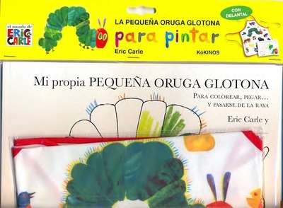 La pequeña oruga glotona para pintar