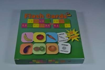 Flash Cards Fruits and Vegetables inglés-español