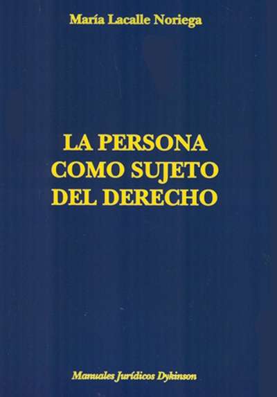 La persona como sujeto del derecho