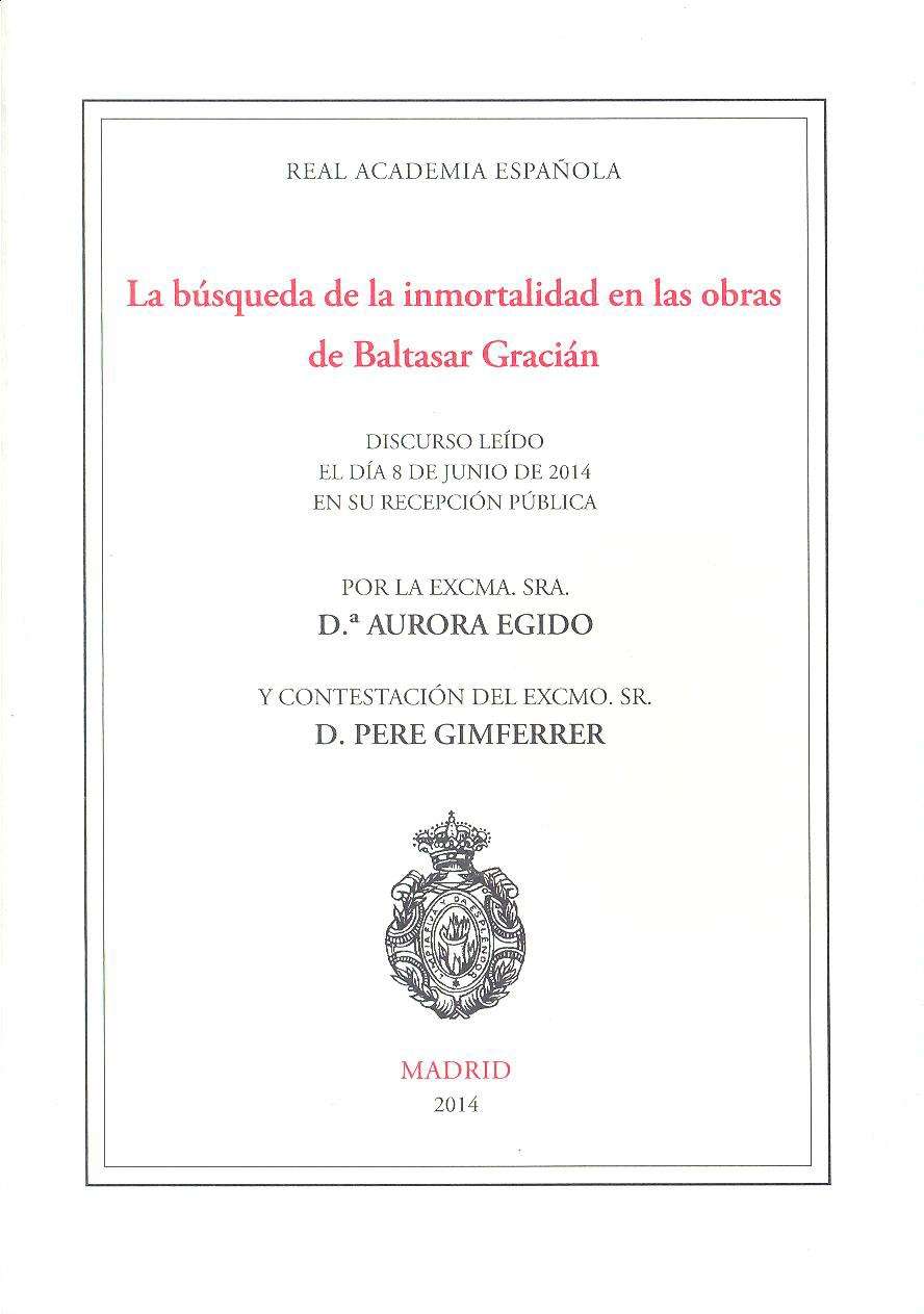 La búsqueda de la inmortalidad en las obras de Baltasar Gracián