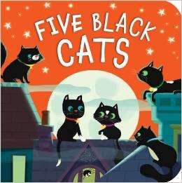 Five Black  Cats     board book