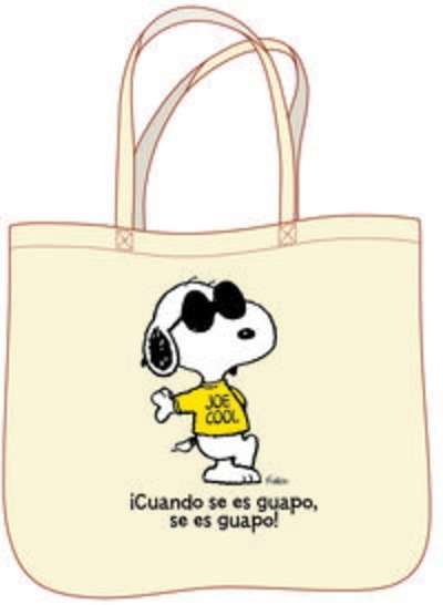 Bolsa Snoopy Cuando se es guapo se es guapo