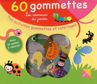 60 gommettes animaux du jardin