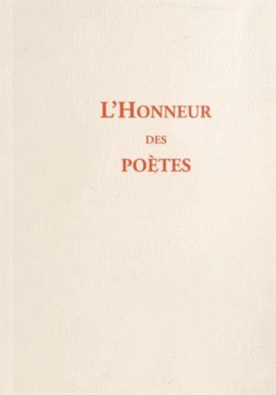 L'Honneur des poêtes