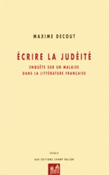 Ecrire la judéité