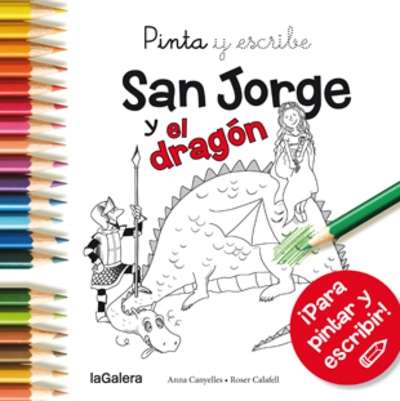 Pinta y escribe San Jorge y el dragón