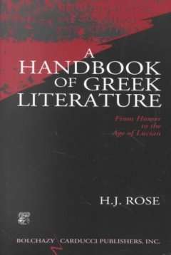 A Handbook of Greek Literature