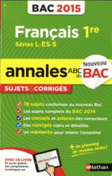 Annales ABC du BAC Français 1e L-ES-S