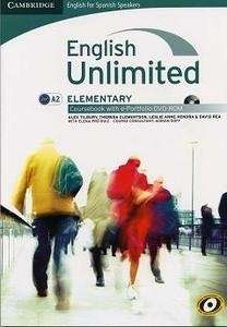 English Unlimited for Spanish Speakers Elementary Coursebook + DVD-ROM