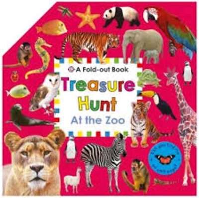 Treasure Hunt: At the Zoo. A Fold-out Book