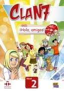 Clan 7 con ¡Hola, Amigos! Nivel 2 Libro del alumno+CD ROM