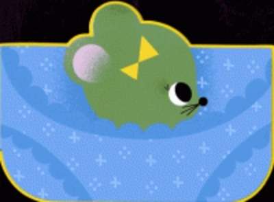 Une souris verte