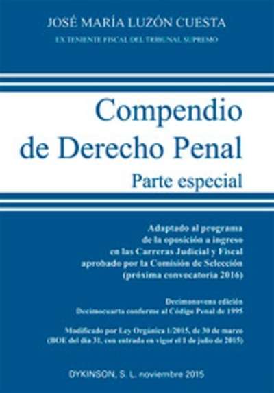 Compendio de Derecho Penal. Parte Especial 2015