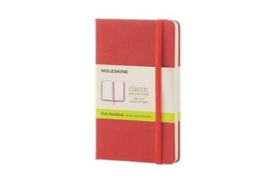 Moleskine Cuaderno clásico - P - Liso naranja coral