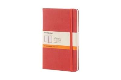 Moleskine Cuaderno clásico - L - Rayas naranja coral