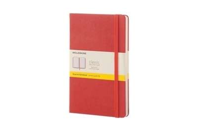 Moleskine Cuaderno clásico - L - Cuadriculado naranja coral