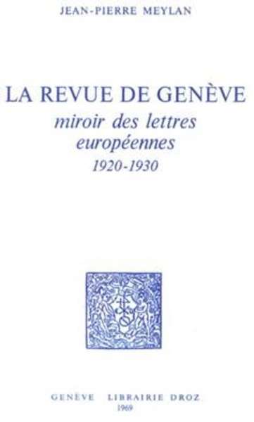 La revue de Genève