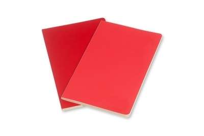 Moleskine Libreta Volant TB Set de 2 - XS - Rayas rojo geranio/rojo escarlata