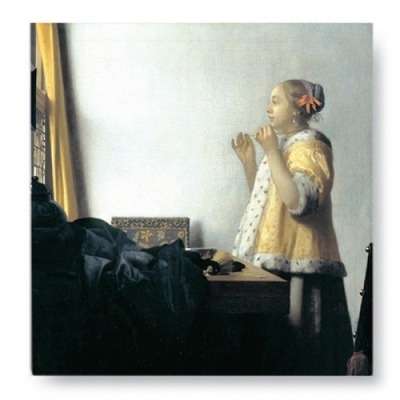 IMÁN J. Vermeer - Young Lady with Pearl Necklace