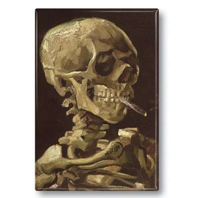 IMÁN Van Gogh - Smoking Skull