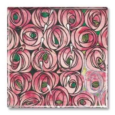 IMÁN C. R. Mackintosh - Textile Design, Rose and Teardrop