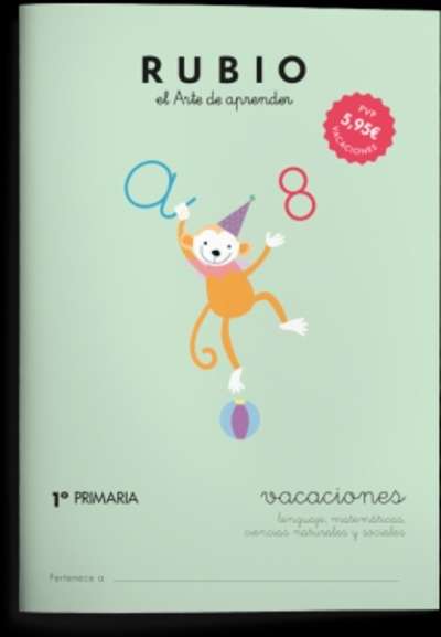 Cuadernos vacaciones Rubio - 1º Primaria