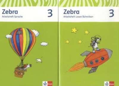 Zebra 3. Schuljahr, Arbeitsheft Sprache; ohne CD-ROM Lesen/Schreiben, 2 Heft