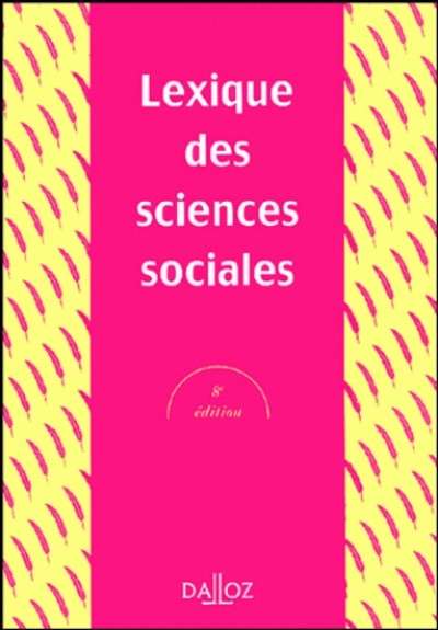 Lexique des sciences sociales