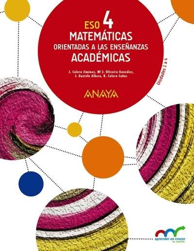 Matemáticas orientadas a las Enseñanzas Académicas 4.