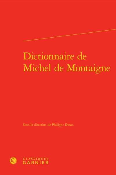 Dictionnaire de Michel de Montaigne