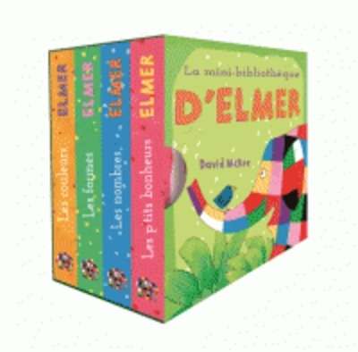 La mini-bibliothèque d'Elmer - Coffret en 4 volumes