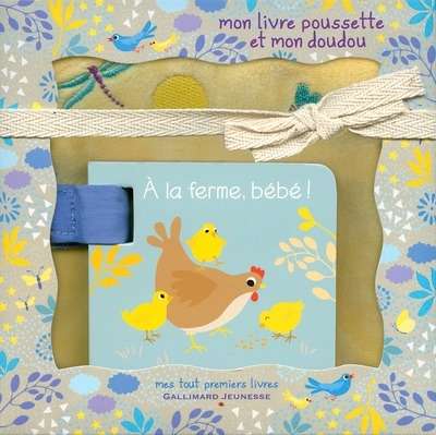 Coffret Mon livre poussette et mon doudou - A la ferme, bébé !