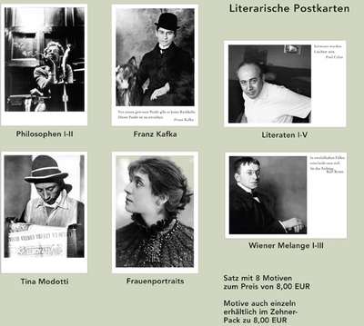 Postkartensatz (Satz mit 8 Motiven)-1300 Literaten III