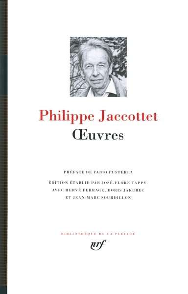 Oeuvres Philippe Jaccottet