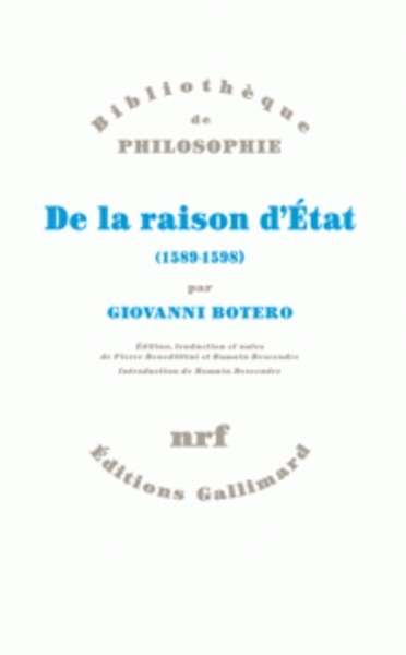 De la raison d'Etat (1589-1598)