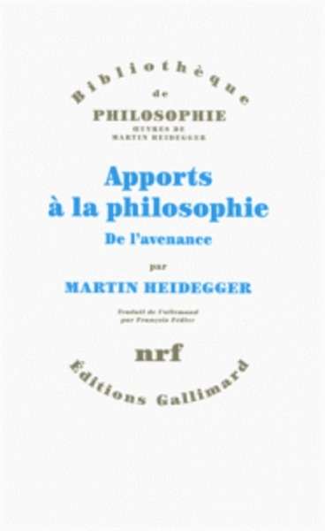 Apports à la philosophie de l'avenance