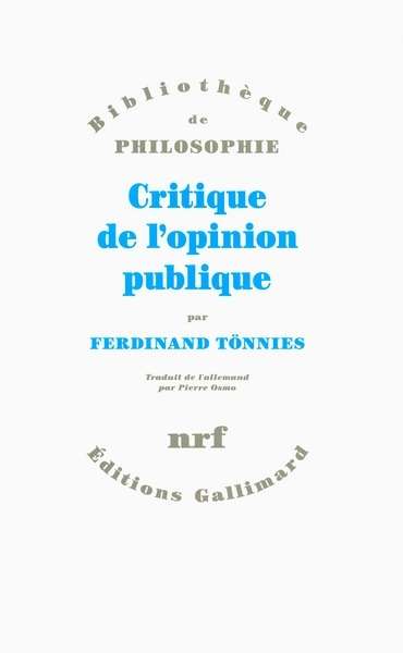 Critique de l'opinion publique