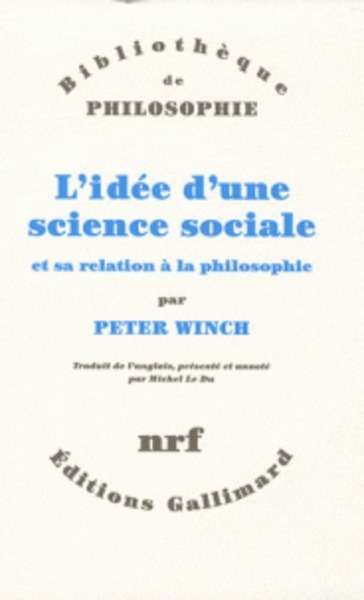 L'idée d'une science sociale et sa relation à la philosophie