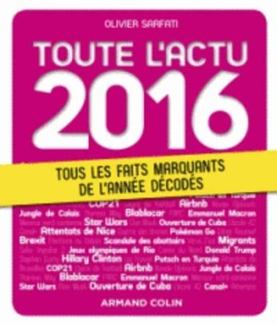 Toute l'actu 2016