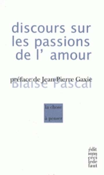 Discours sur les passions de l'amour