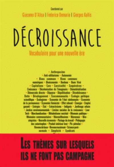 Décroissance - Vocabulaire pour une nouvelle ère